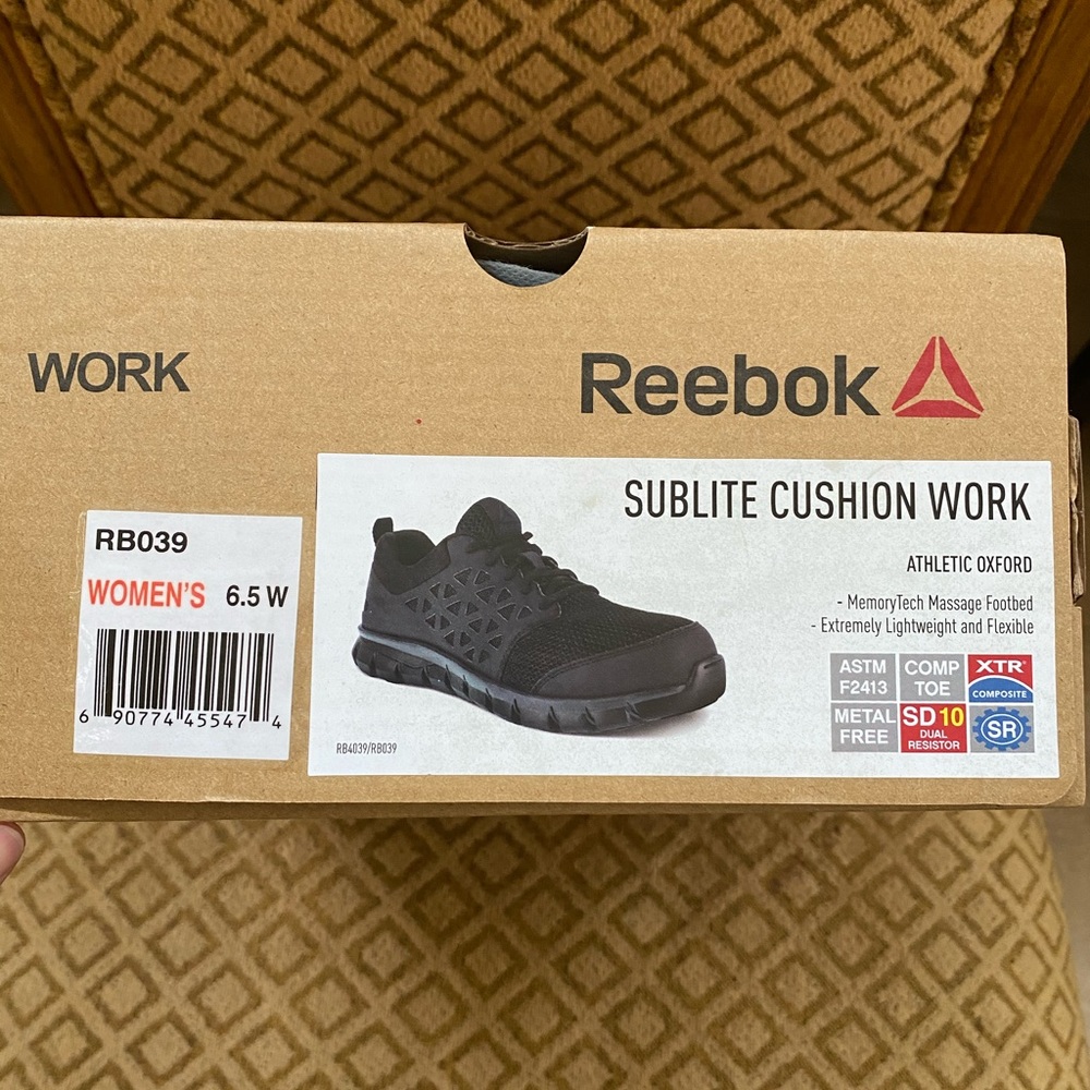 New Reebok Sublite Cushion Work Comp Toe - Picture 11 of 14